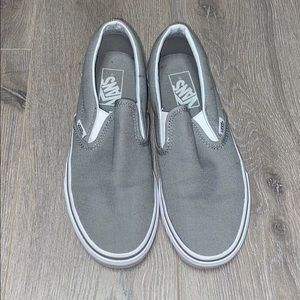 GRAY SLIP ON VANS